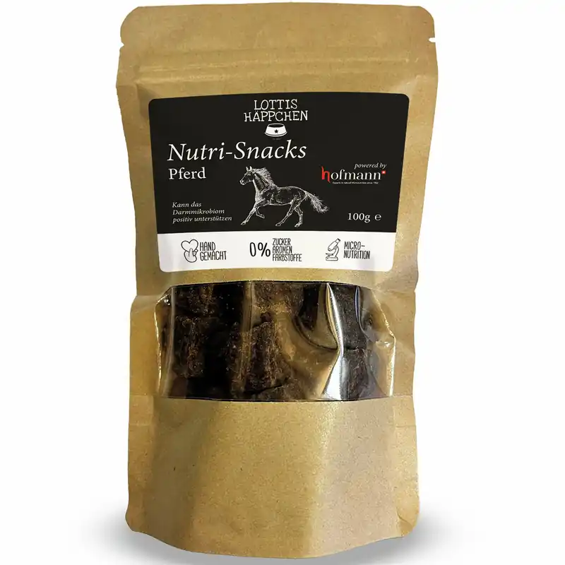LOTTIS HÄPPCHEN Nutri-Snack Pferd 100 g Nur Für Kurze Zeit